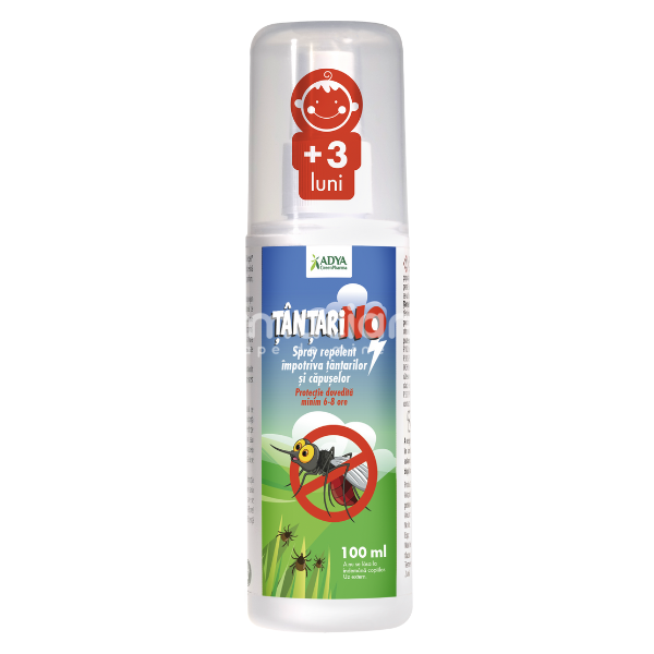 Anti-insecte - Adya Tantarino Spray repelent, 100 ml, farmaciamea.ro