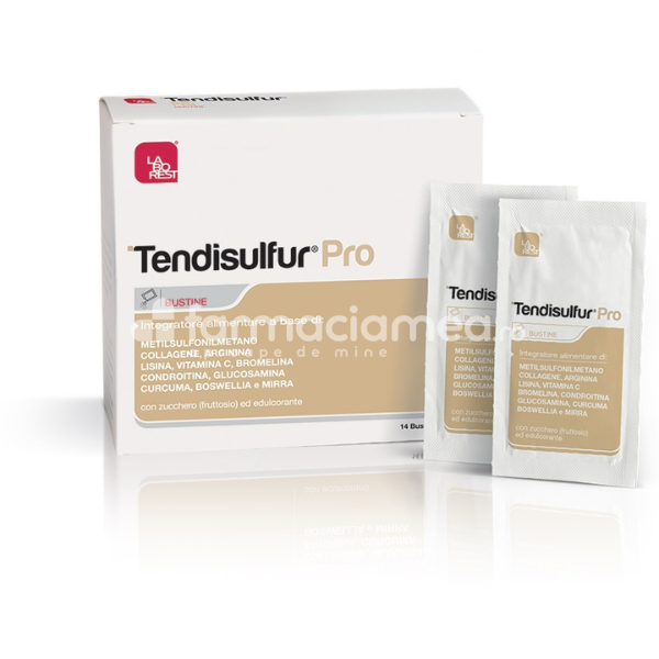 Afecțiuni osteoarticulare şi musculare - Tendisulfur Pro, 14 plicuri, Laborest Italia, farmaciamea.ro