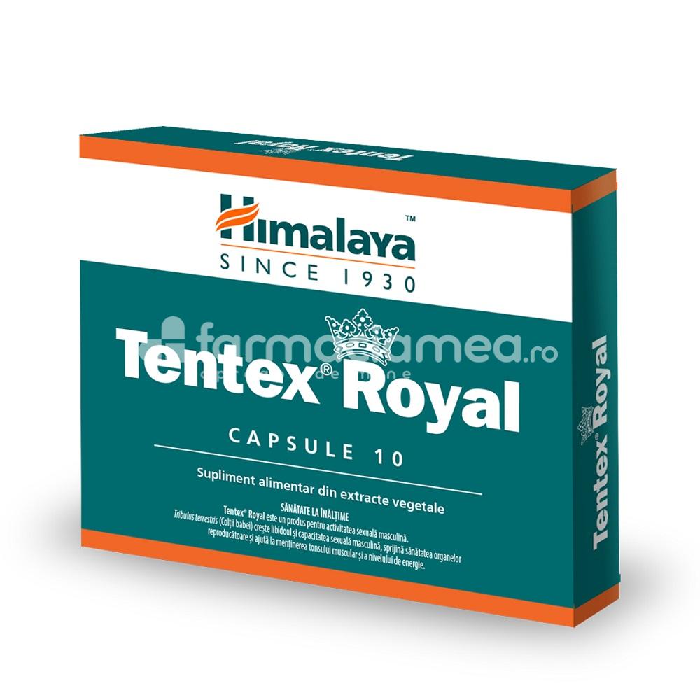 Suplimente naturiste - Tentex Royal, disfunctie erectila, 10 capsule, Himalaya, farmaciamea.ro