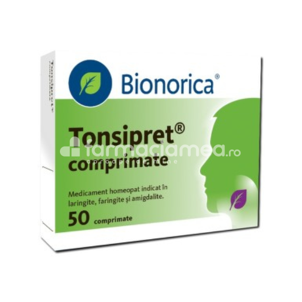 Durere gât - Tonsipret, 50cpr, Bionorica , farmaciamea.ro