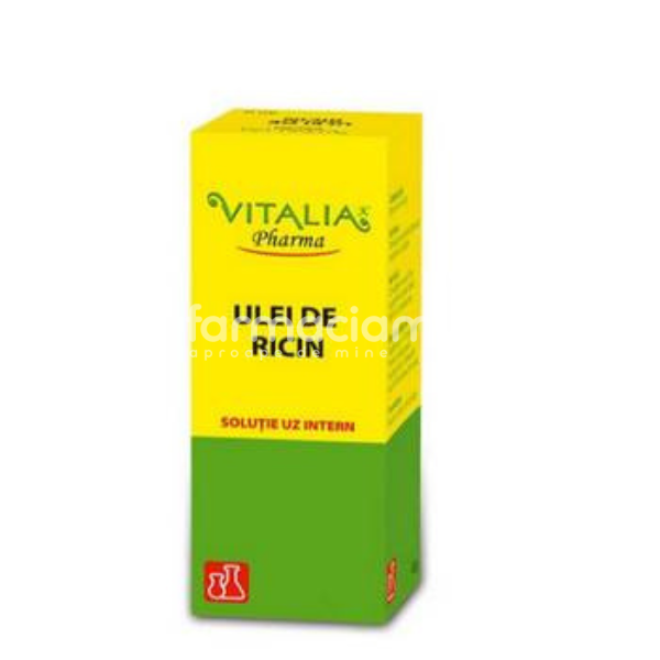 Laxative - Ulei de ricin, laxativ in constipatia acuta, 20g, Vitalia Pharma, farmaciamea.ro