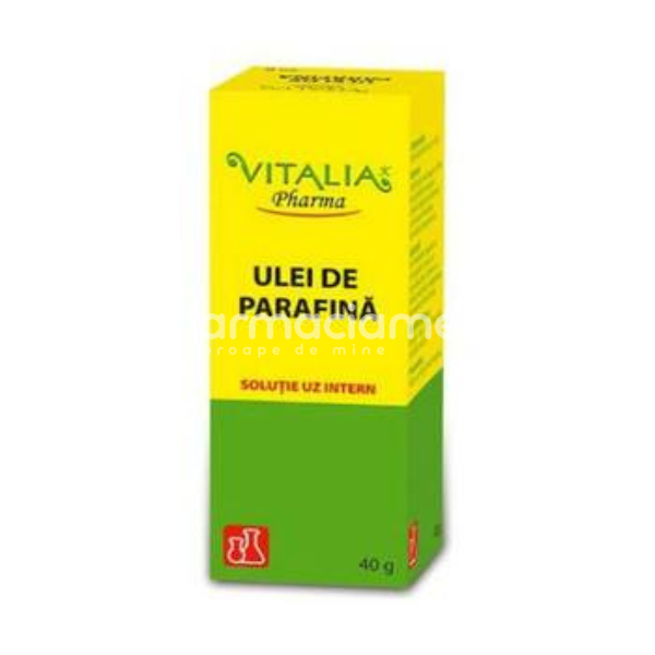 Laxative - Ulei de parafina, laxativ in constipatia cronica, 40g, Vitalia Pharma, farmaciamea.ro