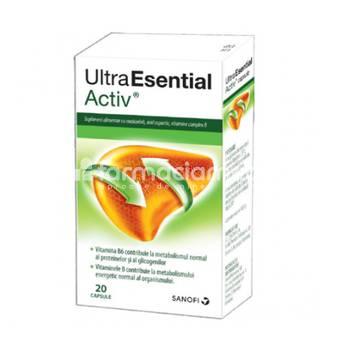 Terapie biliară și hepatică - Ultra Esential activ x 20 capsule, farmaciamea.ro