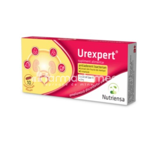 Infecții urinare - Urexpert, 10 comprimate filmate, Nutriensa, farmaciamea.ro