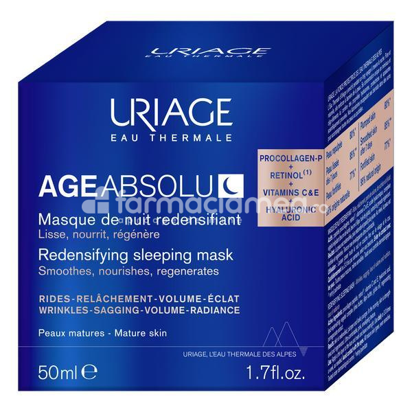 Îngrijire ten - Uriage Age Absolu Masca regeneranta de noapte Pro Colagen, 50ml, farmaciamea.ro