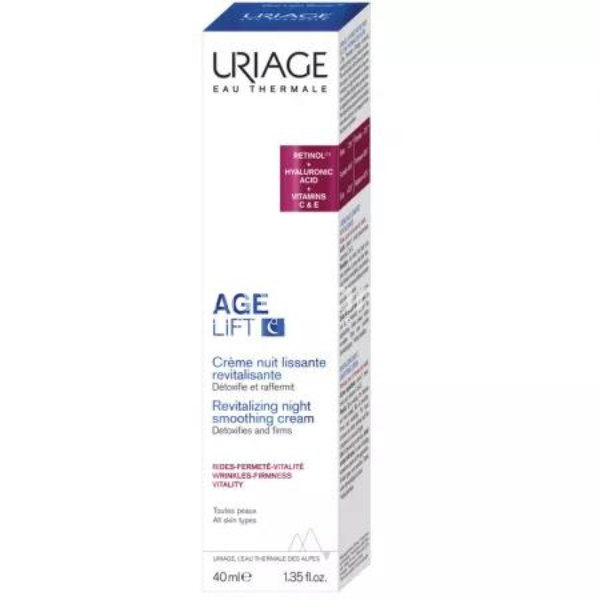 Îngrijire ten - Uriage Age lift Crema de noapre detox, 40ml, farmaciamea.ro