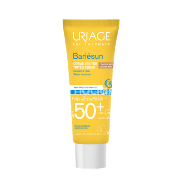 Protecție solară - Uriage Bariesun Gold crema colorată SPF 50 +, 50 ml, farmaciamea.ro