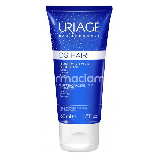 Îngrijire scalp - Uriage DS Hair Sampon Reechilibrant 50ml, farmaciamea.ro