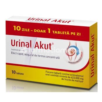 Infecții urinare - Urinal akut, infecții urinare, 10 tablete, Walmark, farmaciamea.ro