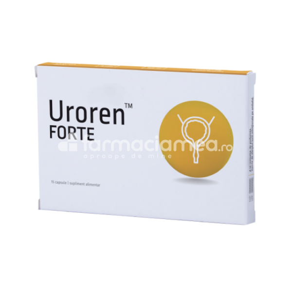 Infecții urinare - Uroren Forte, sanatatea tractului urinar, 15 capsule, NaturPharma, farmaciamea.ro