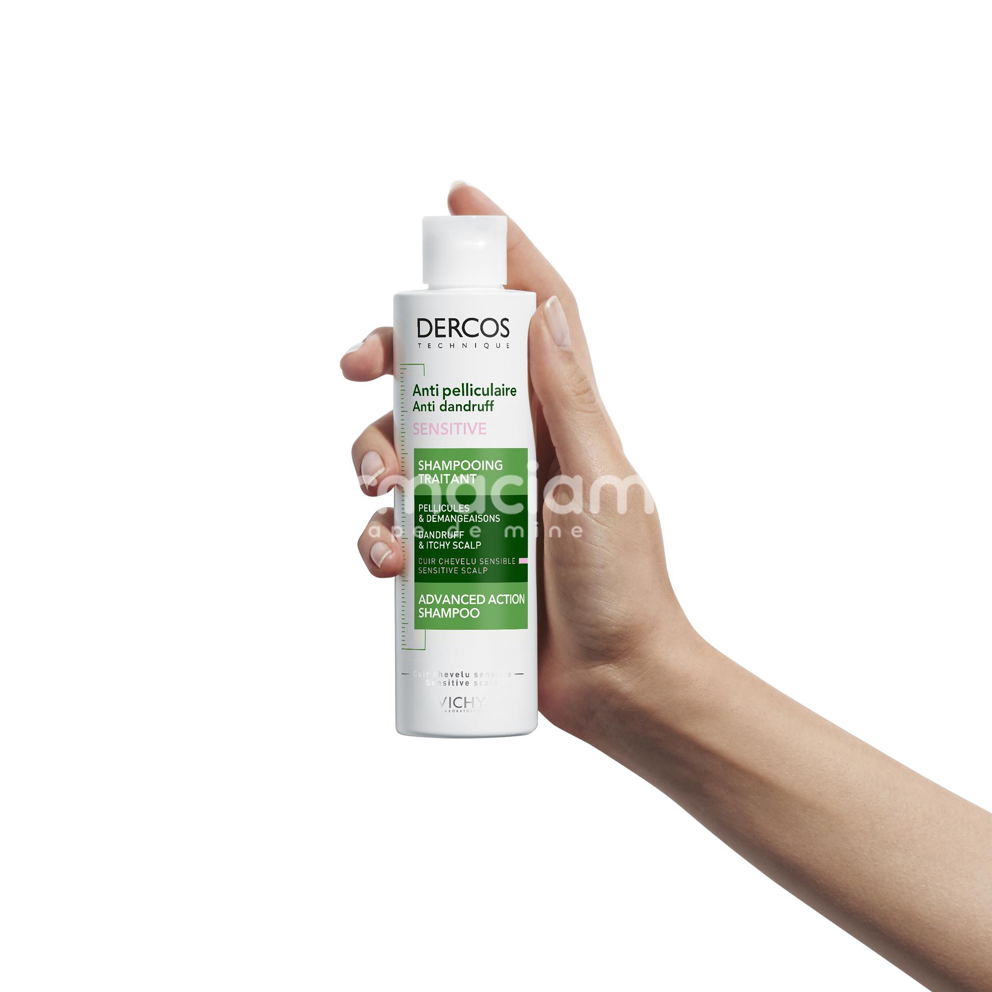 Îngrijire scalp - Vichy Dercos sampon antimatreata pentru scalp sensibil, 200 ml, farmaciamea.ro