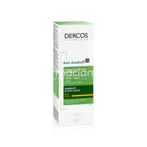 Îngrijire scalp - Vichy Dercos Sampon Anti-matreata pentru Par Uscat, 200 ml, farmaciamea.ro