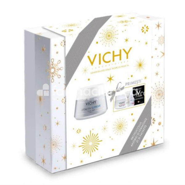 Îngrijire ten - Vichy Pachet Liftactiv Supreme Crema de zi pentru ten normal-mixt, 50 ml, farmaciamea.ro