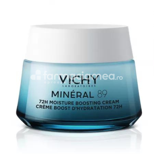 Îngrijire ten - Vichy Mineral 89 Crema Intens Hidratanta 72H Toate Tipurile de Ten, 50ml, farmaciamea.ro