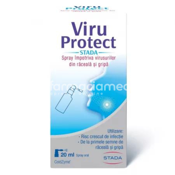 Durere gât - ViruProtect spray oral, 20 ml, Stada, farmaciamea.ro