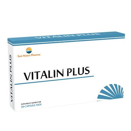 Sănătatea sistemului nervos - Vitalin plus, 30 capsule, Sun Wave Pharma, farmaciamea.ro