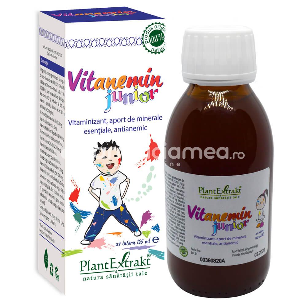 Fitoterapice - Vitanemin sirop, de la 1 an, 125 ml, PlantExtrakt, farmaciamea.ro
