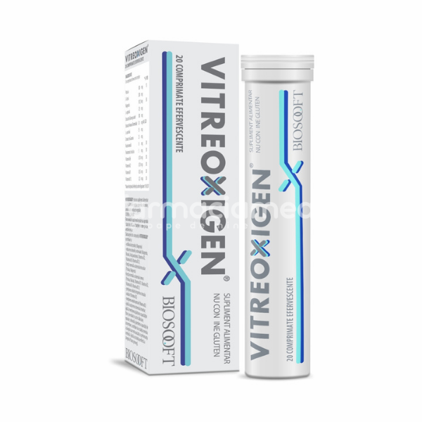 Minerale și vitamine - Vitreoxigen, 20comprimate efervescente, Biosooft, farmaciamea.ro