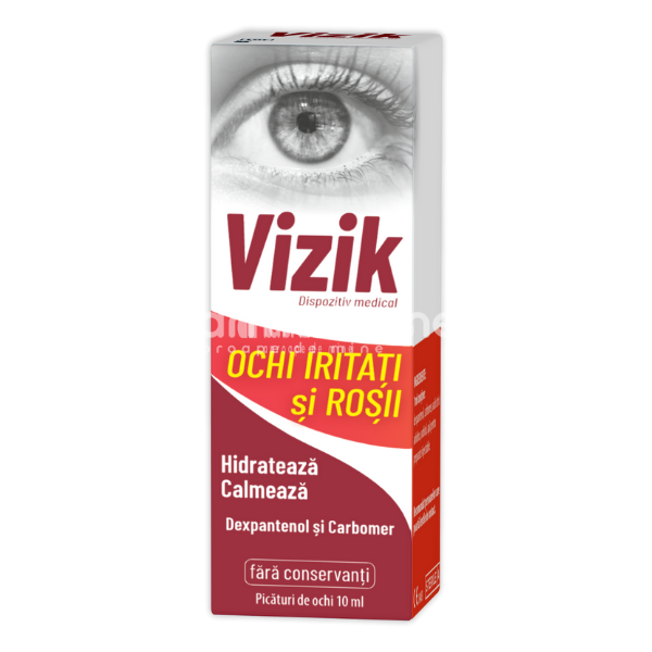 Produse oftalmologice - Vizik picaturi ochi iritati si rosii, 10 ml, Zdrovit, farmaciamea.ro