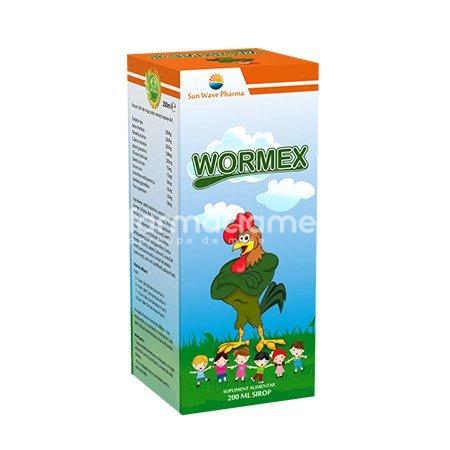 Suplimente alimentare copii - Wormex sirop, 200 ml, Sun Wave Pharma, farmaciamea.ro