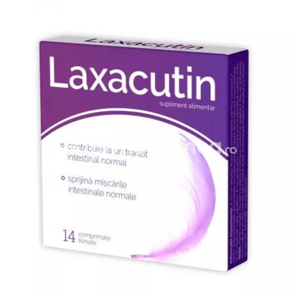 Laxative - Laxacutin, 14 comprimate filmate Zdrovit, farmaciamea.ro