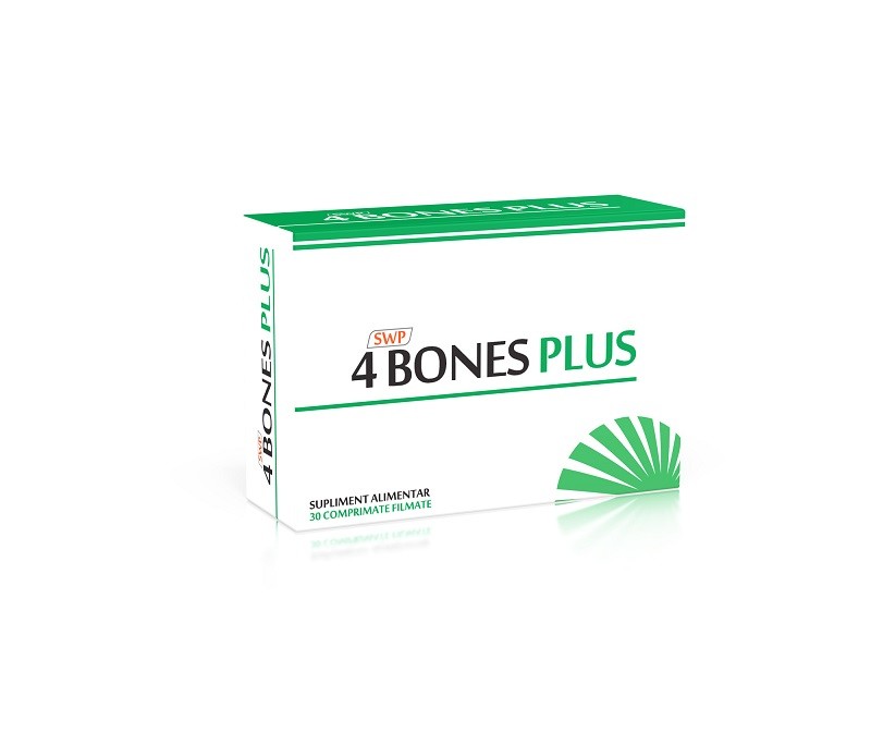 Reumatologie si traumatisme - 4 BONES PLUS * 30 COMPRIMATE FILMATE, farmacom.ro