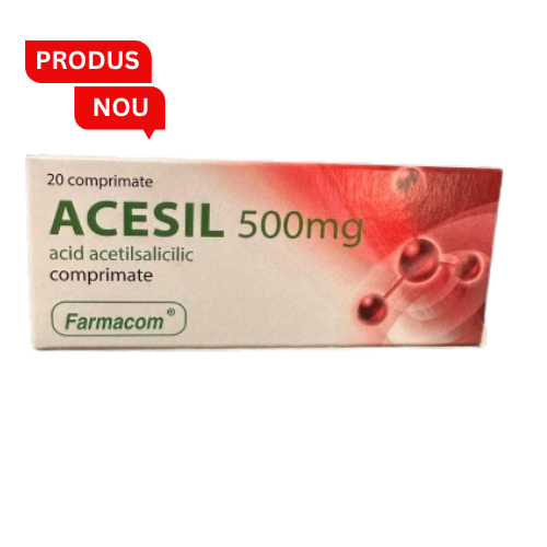 Medicamente fara reteta (OTC) - ACESIL 500 MG, 20 COMPRIMATE, FARMACOM PRODUCTIE, farmacom.ro