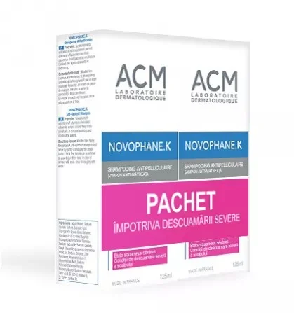 Par si scalp - ACM NOVOPHANE K SAMPON ANTIMATREATA CRONICA 2*125 ML 0589, farmacom.ro