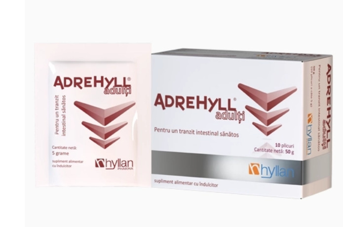Tulburari digestive, hepatice si biliare - ADREHYLL ADULTI * 10 PLICURI, HYLLAN PHARMA, farmacom.ro