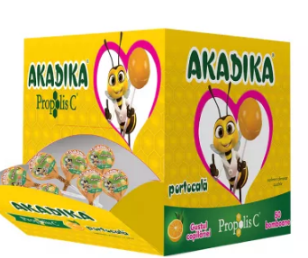 Vitamine si suplimente - AKADIKA PROPOLIS C PORTOCALA * 50 ACADELE, farmacom.ro