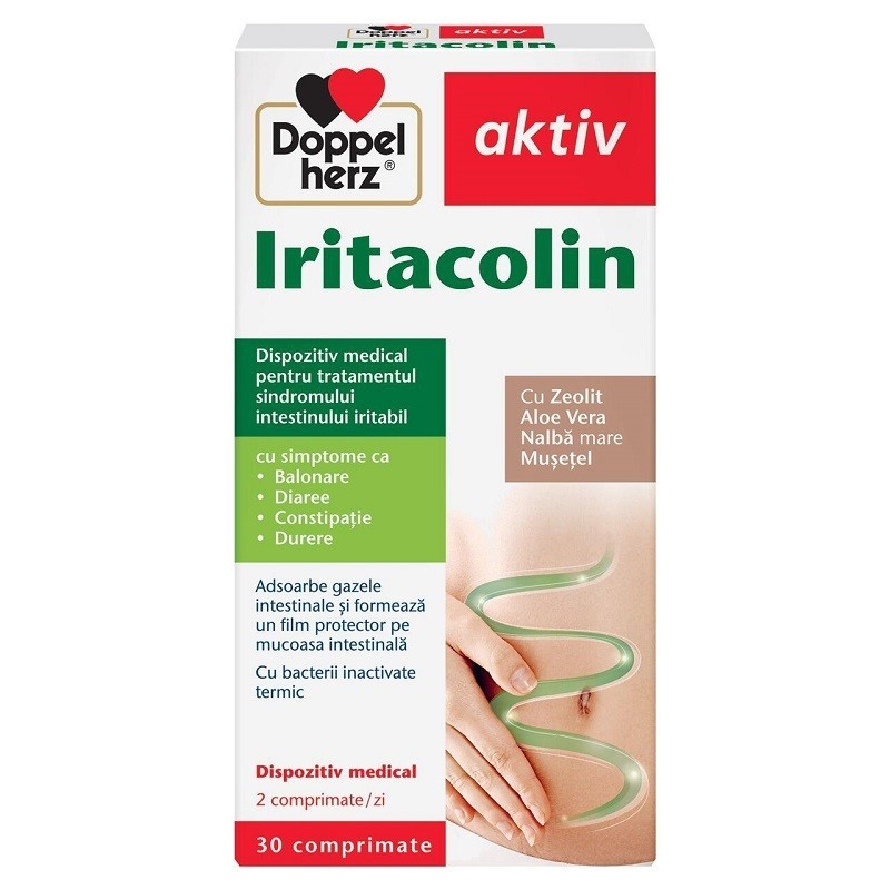 Tulburari digestive, hepatice si biliare - AKTIV IRITACOLIN * 30 COMPRIMATE DOPPELHERTZ, farmacom.ro.