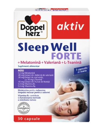 Stres si somn - AKTIV SLEEP WELL FORTE * 30 CAPSULE DOPPELHERZ, farmacom.ro