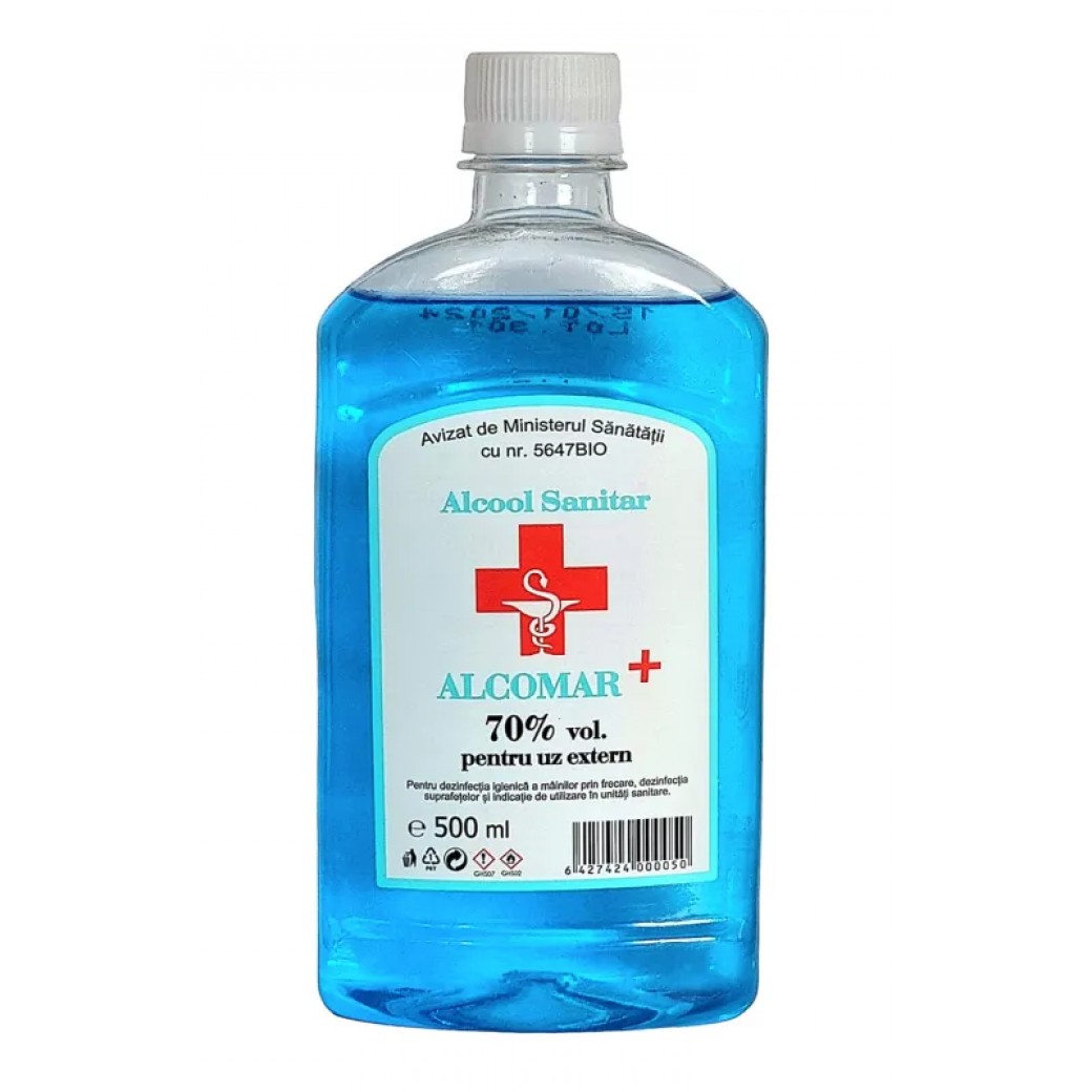 Dezinfectanti - ALCOOL SANITAR ALCOMAR * 500 ML 70%, farmacom.ro