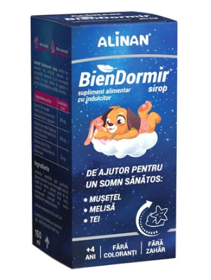 Vitamine si suplimente alimentare pentru copii - ALINAN BIEN DORMIR SIROP * 150 ML, farmacom.ro