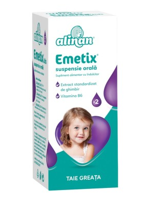Vitamine si suplimente alimentare pentru copii - ALINAN EMETIX KIDS SUSPENSIE ORALA * 20 ML, farmacom.ro