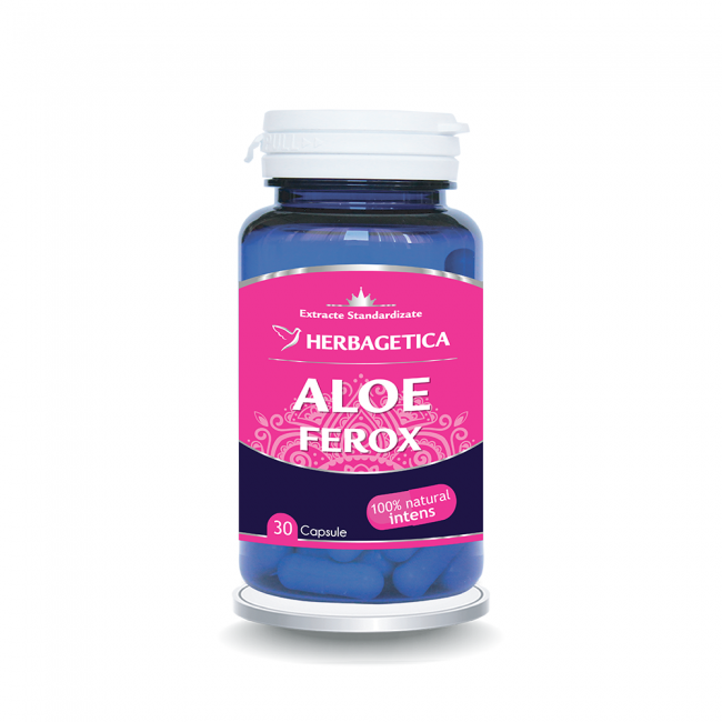 Hidratare si tratamente - ALOE FEROX * 30 CAPSULE, HERBAGETICA, farmacom.ro