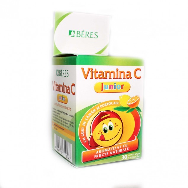 Vitamine si suplimente alimentare pentru copii - VITAMINA C JUNIOR * 30 CPR.MAST BERES, farmacom.ro