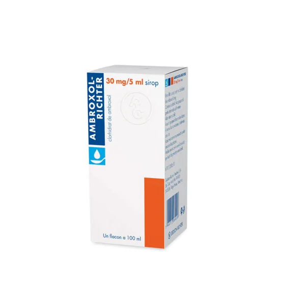 Medicamente OTC - fara reteta - Ambroxol Sirop, 30 mg /5 ml, 100 ml, Gedeon Richter, farmacom.ro