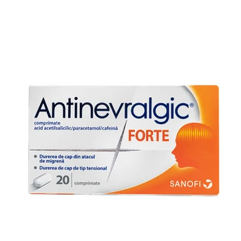 Medicamente fara reteta (OTC) - Antinevralgic Forte, 20 comprimate, Sanofi, farmacom.ro