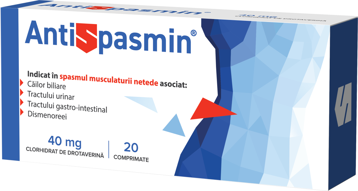 Medicamente OTC - fara reteta - ANTISPASMIN 40 MG * 20 COMPRIMATE, farmacom.ro