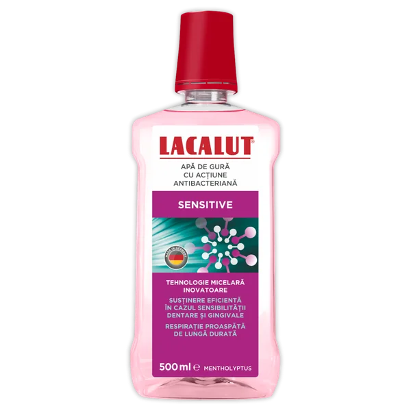 Igiena orala - APA DE GURA MICELARA LACALUT SENSITIVE * 500 ML, farmacom.ro