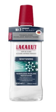 Igiena orala - APA DE GURA MICELARA LACALUT WHITENING * 500 ML, farmacom.ro