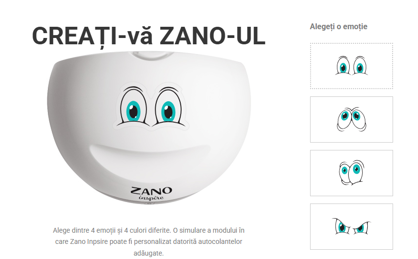 APARAT AEROSOLI NEBULIZATOR ZANO + TERMOMETRU CADOU, [2],farmacom.ro