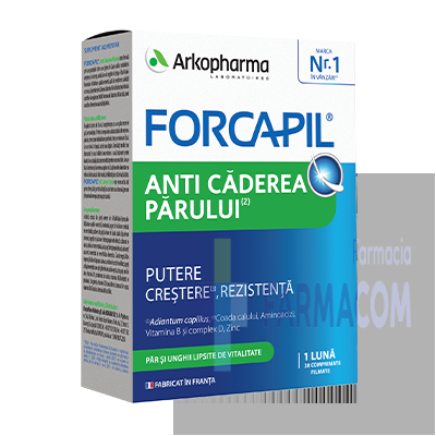 Ingrijirea parului - ARK FORCAPIL ANTI CADEREA PARULUI * 30 CPR FILM, farmacom.ro