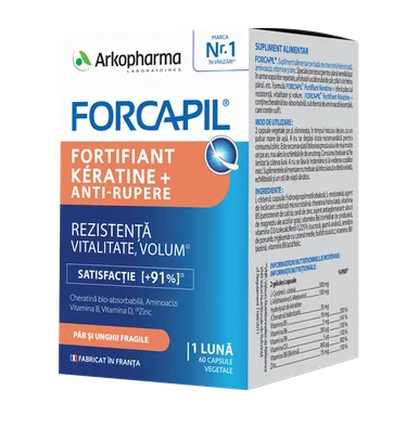 Masti de par si tratamente - ARK FORCAPIL FORTIFIANT KERATINE+ * 60 GELULE, farmacom.ro