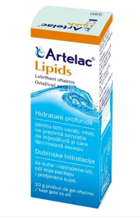 Ingrijirea ochilor - ARTELAC LIPIDS * 10 ML, PICATURI OFTALMICE GEL, BAUSCH+LOMB, farmacom.ro