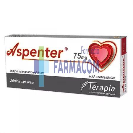 Medicamente fara reteta (OTC) - ASPENTER 75 MG * 28 CPR TERAPIA, farmacom.ro