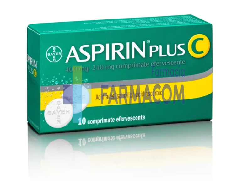 Medicamente fara reteta (OTC) - ASPIRINA C BAYER * 10 CPR EFF, farmacom.ro