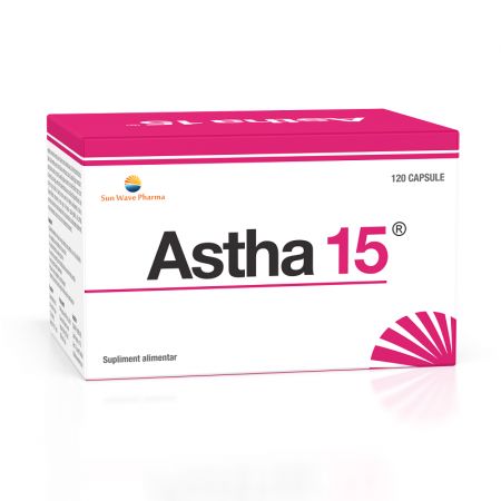 Sistemul respirator - Astha 15, 120 capsule, Sun Wave Pharma, farmacom.ro