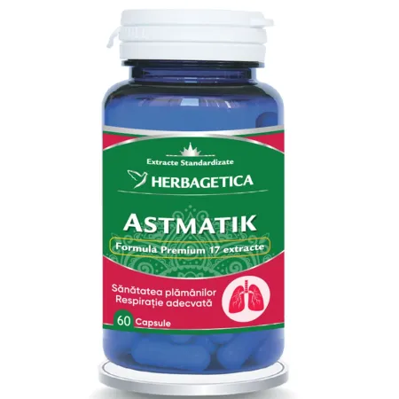 Suplimente sistemul respirator - ASTMATIK * 60 CAPSULE, HERBAGETICA, farmacom.ro